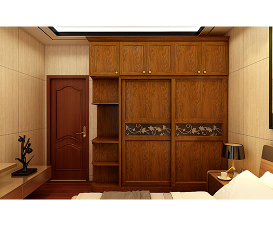 全鋁衣柜-02（風格：中式；顏色：金橡）