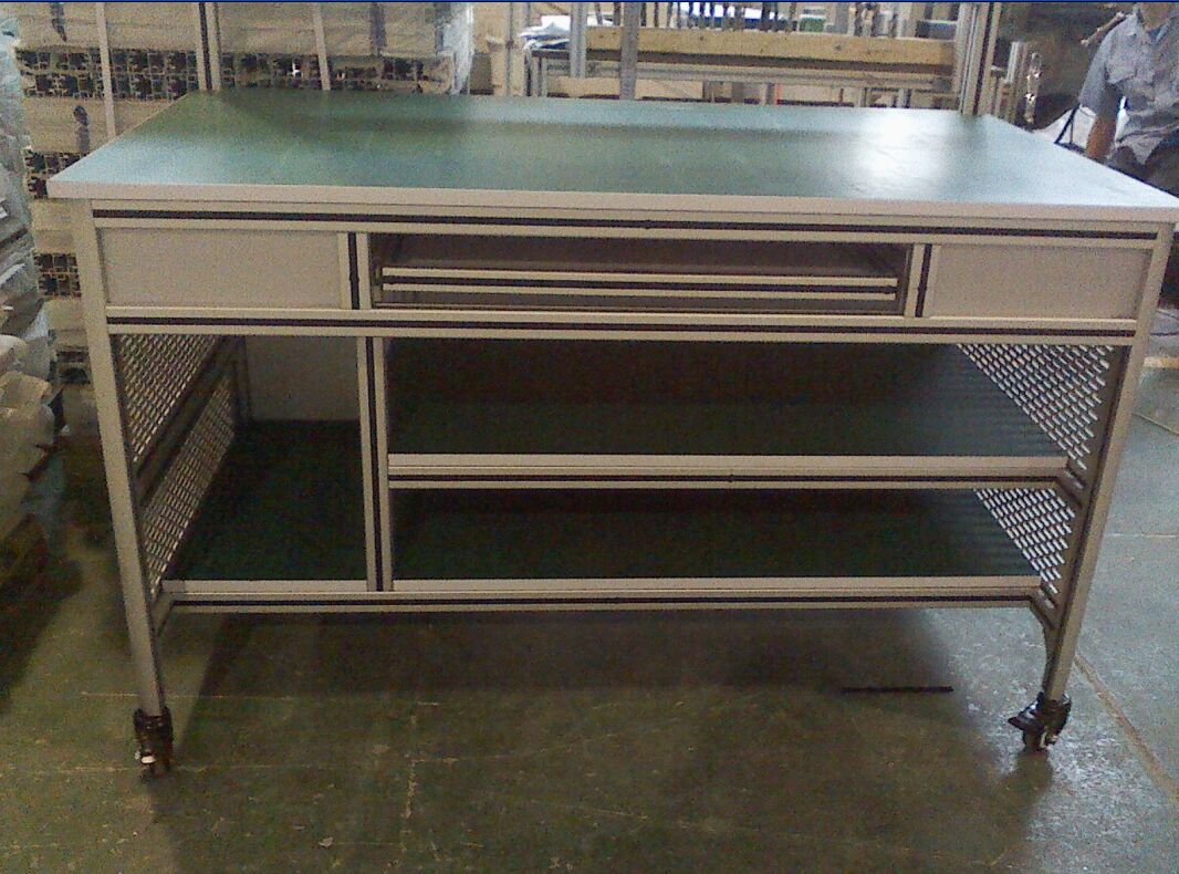 定制檢驗臺工作臺，現在流行鋁材質